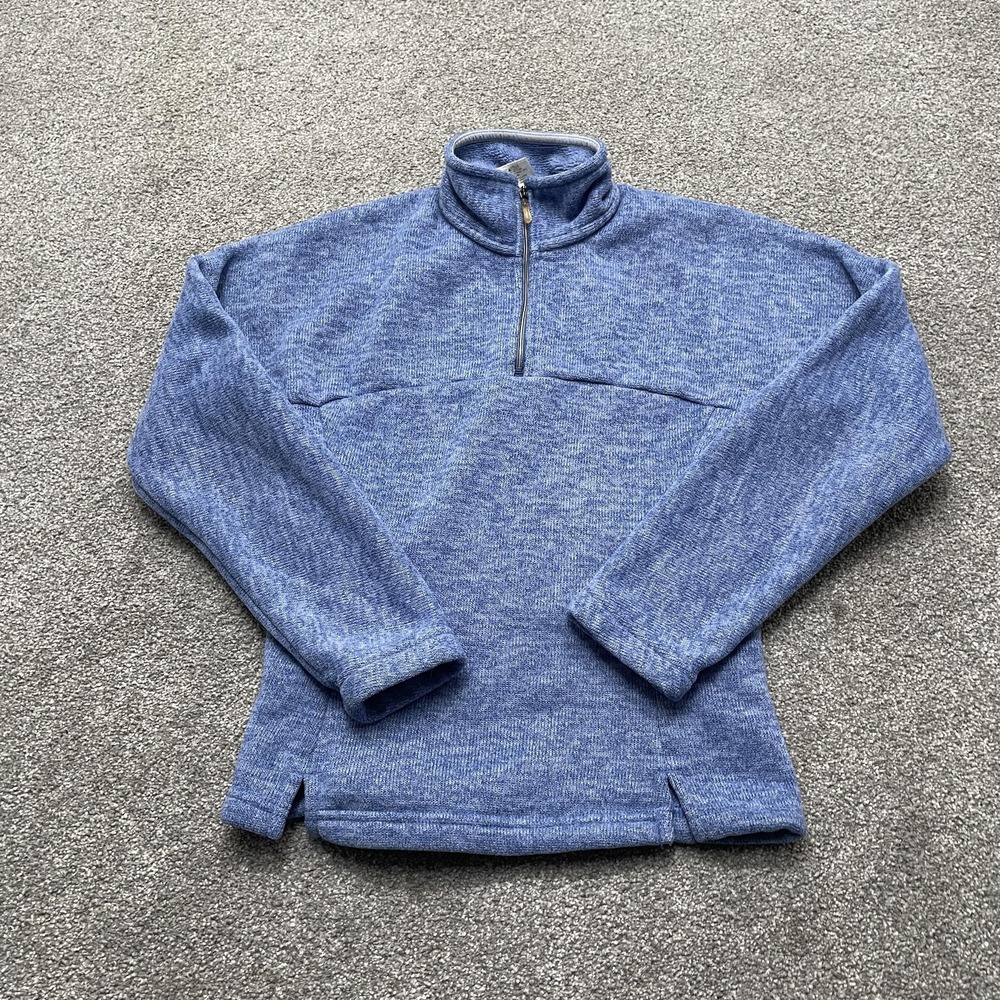 Vintage Patagonia Sweater Womens XS Blue Synchilla 1/4 Zip Fleece Made USA 2005